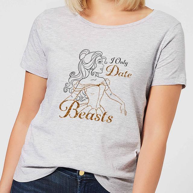 Camiseta Disney La Bella y la Bestia Bella I Only Date Beasts - Mujer - Gris - 4XL on Productcaster.