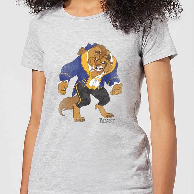 Disney Beauty And The Beast Classic Women's T-Shirt - Grey - S - Grey on Productcaster.