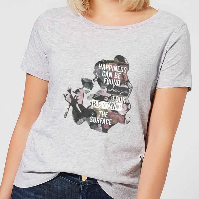 Camiseta Disney La Bella y la Bestia Happiness - Mujer - Gris - S on Productcaster.