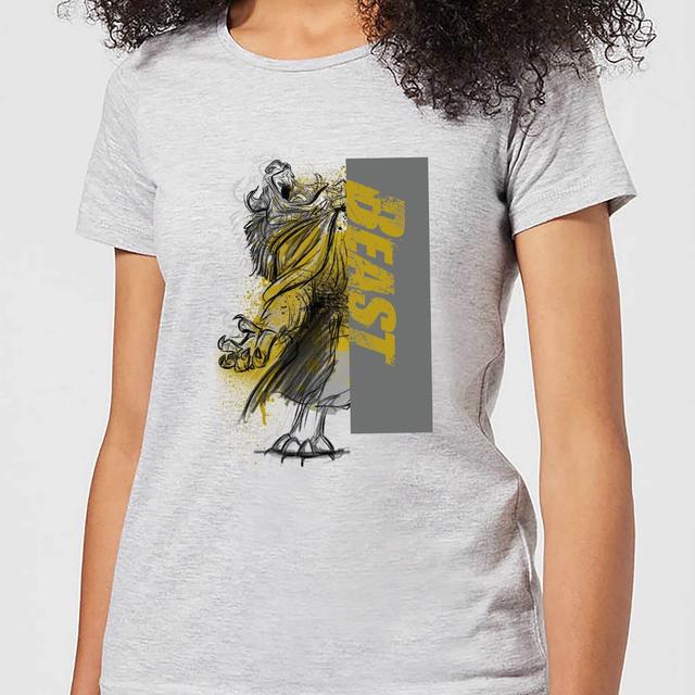 Disney Beauty And The Beast Rage Women's T-Shirt - Grey - L on Productcaster.