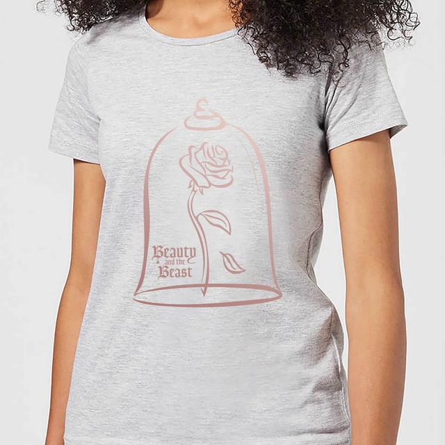 Camiseta Disney La Bella y la Bestia Rosa Encantada - Mujer - Gris - XS on Productcaster.