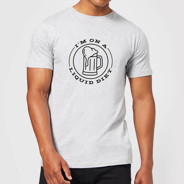 Liquid Diet Beer T-Shirt - Grey - XXL - Grau on Productcaster.