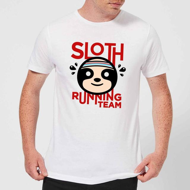 Sloth Running Team T-Shirt - White - M - Weiß on Productcaster.