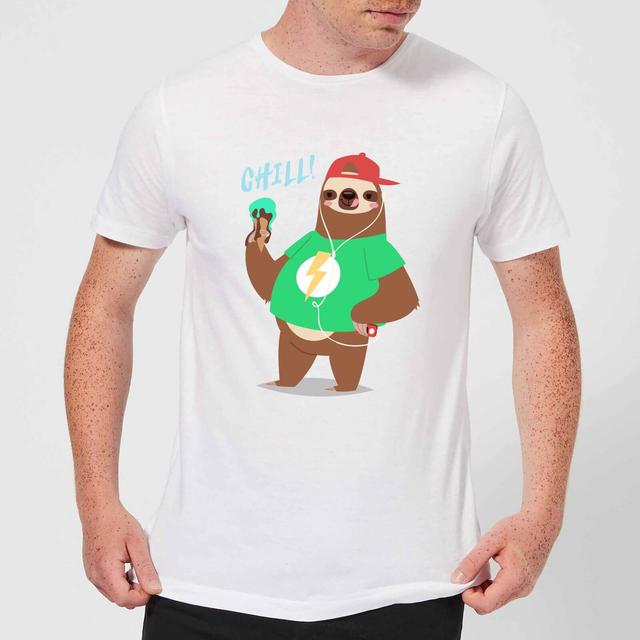 Sloth Chill T-Shirt - White - XL - Weiß on Productcaster.