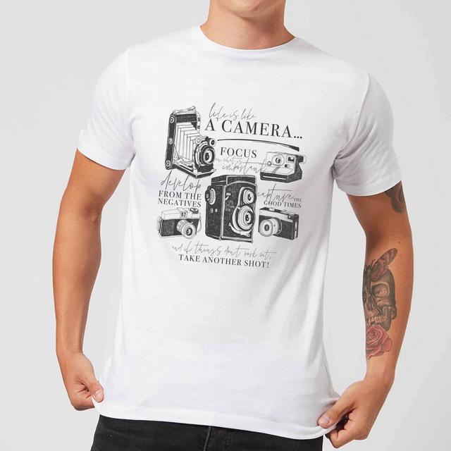 Life Is Like A Camera T-Shirt - White - 5XL - White on Productcaster.