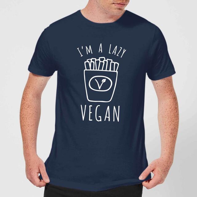 Lazy Vegan T-Shirt - Navy - S - Marineblau on Productcaster.