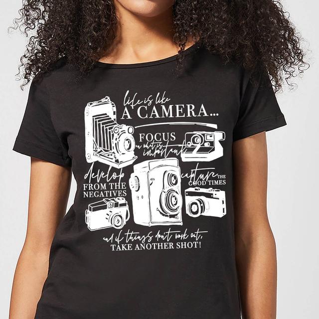 Life Is Like A Camera Women's T-Shirt - Black - M - Schwarz on Productcaster.