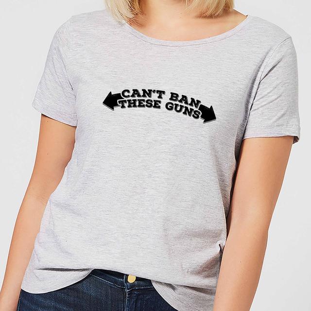 Can't Ban These Guns Women's T-Shirt - Grey - XXL - Grau on Productcaster.