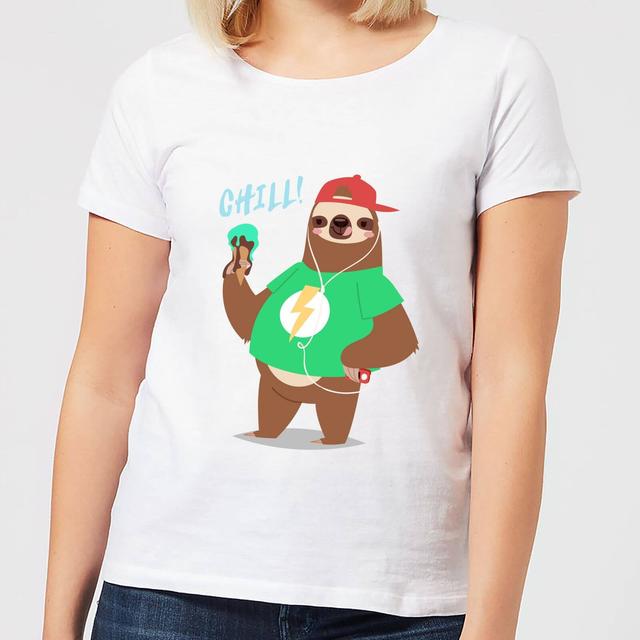 Sloth Chill Women's T-Shirt - White - M - Weiß on Productcaster.