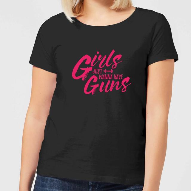 Girls Just Wanna Have Guns Women's T-Shirt - Black - S - Schwarz on Productcaster.