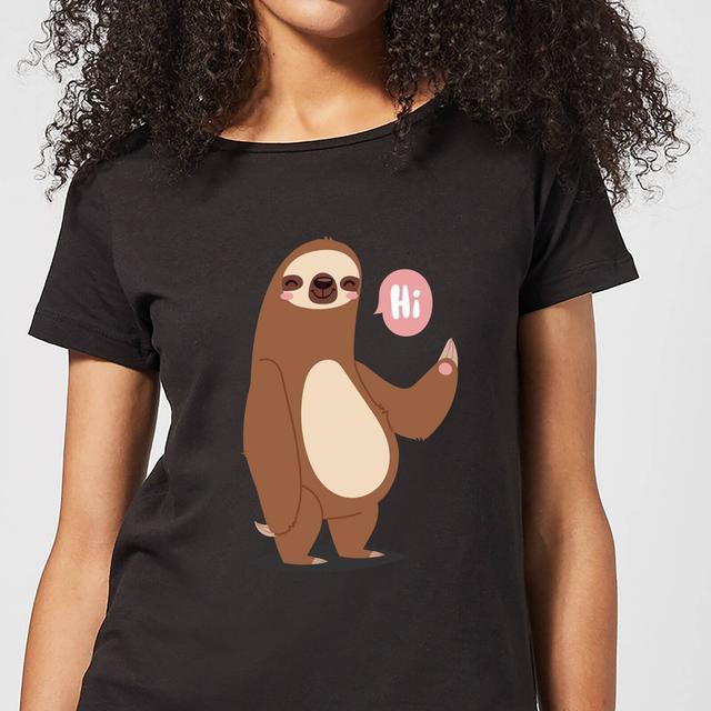 Sloth Hi Women's T-Shirt - Black - XXL on Productcaster.