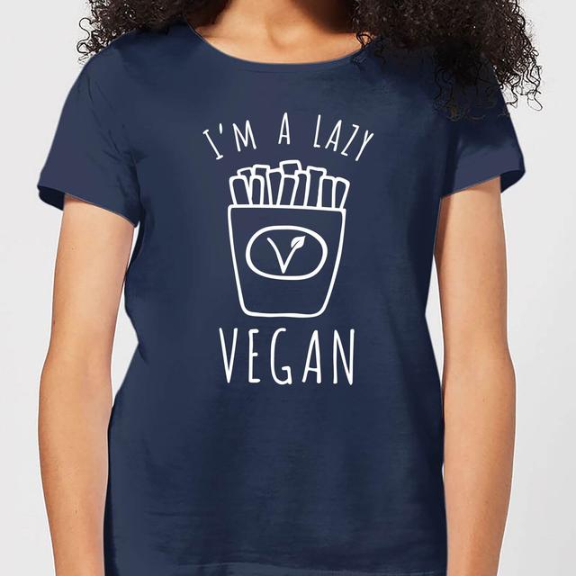 Lazy Vegan Women's T-Shirt - Navy - M - Marineblau on Productcaster.