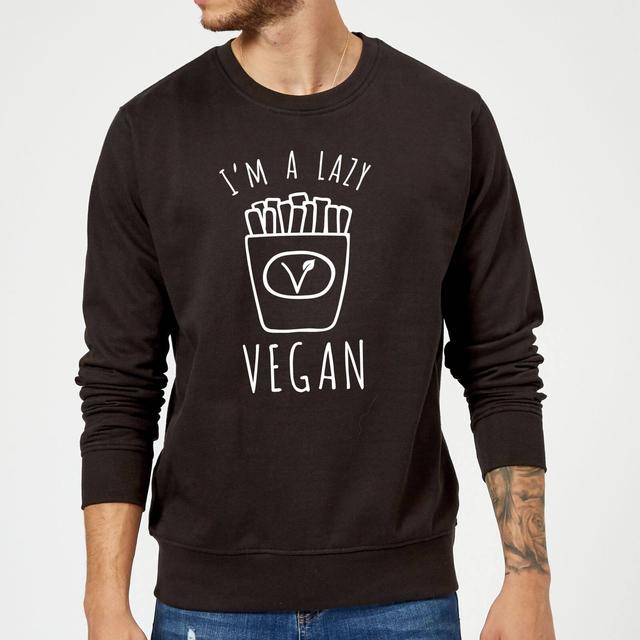 Lazy Vegan Sweatshirt - Black - L - Schwarz on Productcaster.