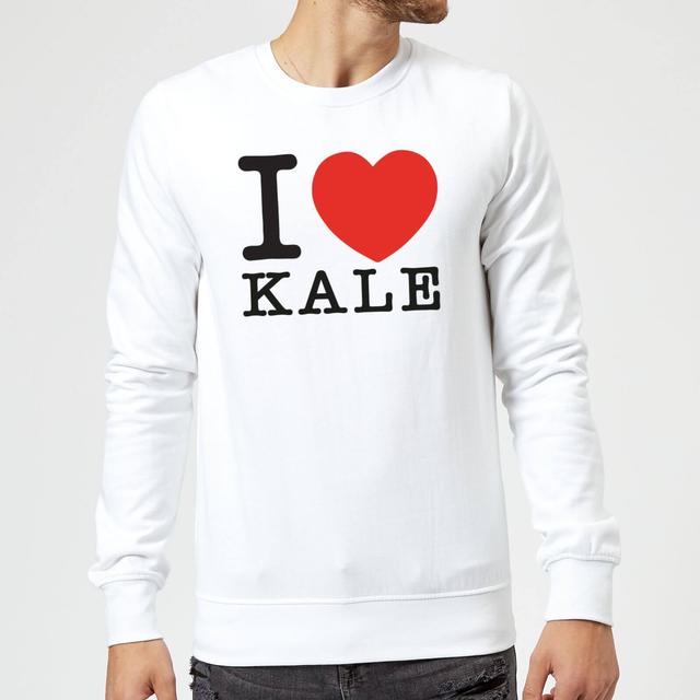 I Heart Kale Sweatshirt - White - XXL - Weiß on Productcaster.