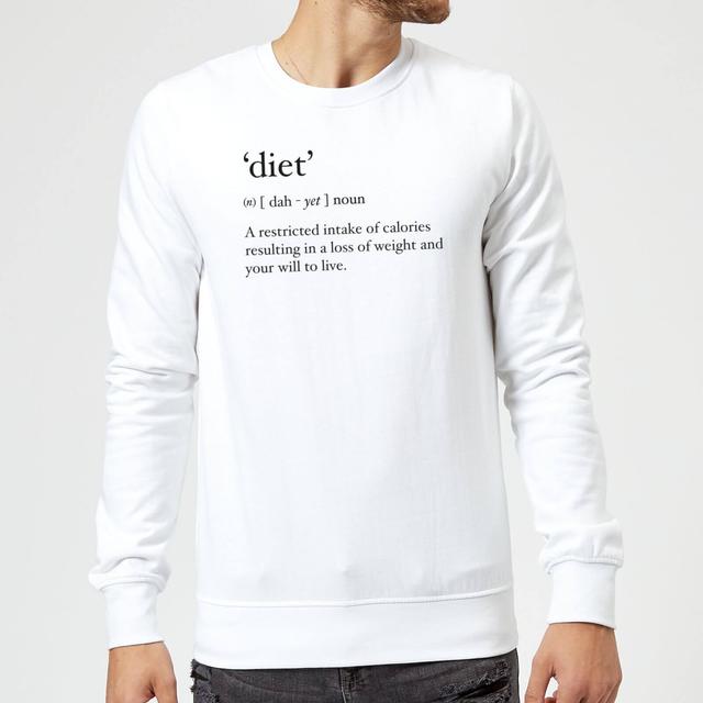 Dictionary Diet Sweatshirt - White - XXL - Weiß on Productcaster.