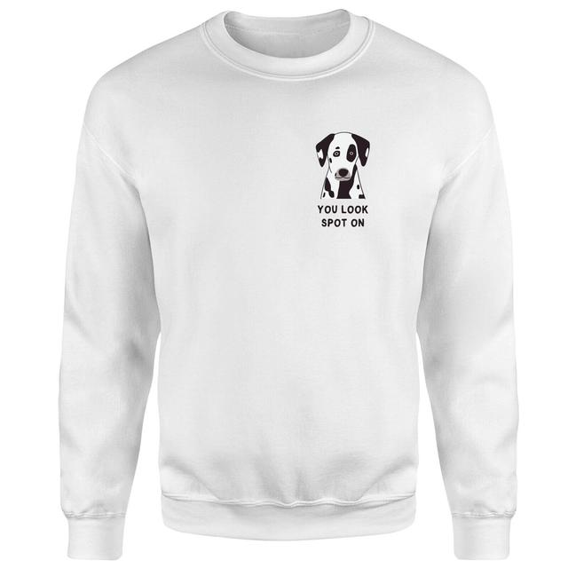 You Look Spot On Sweatshirt - White - XXL - Weiß on Productcaster.