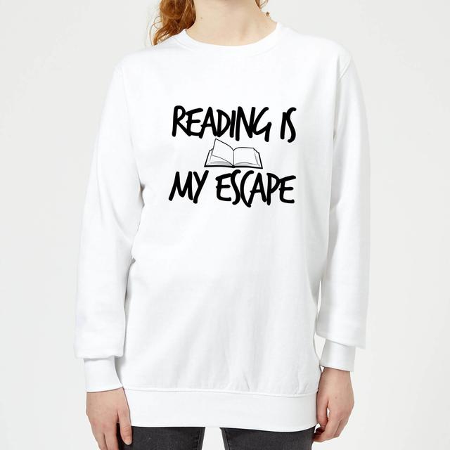 Reading Is My Escape Women's Sweatshirt - White - XS - Weiß on Productcaster.