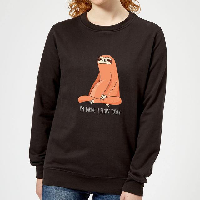 Taking It Slow Today Women's Sweatshirt - Black - L - Schwarz on Productcaster.