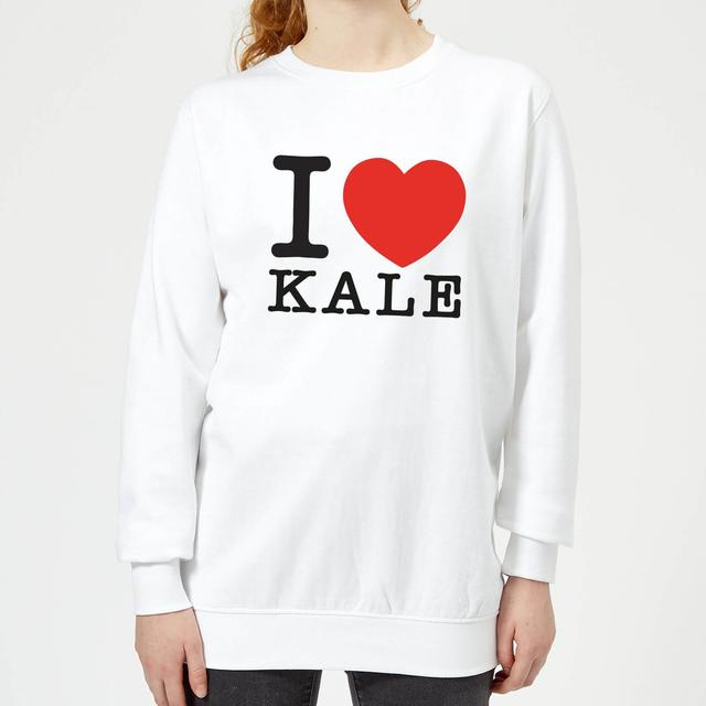 I Heart Kale Women's Sweatshirt - White - L - Weiß on Productcaster.