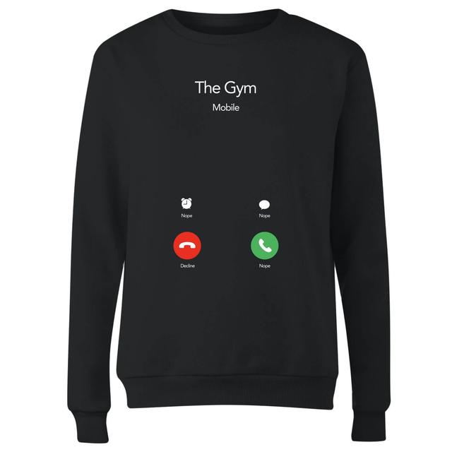 Gym Calling Women's Sweatshirt - Black - XL - Black on Productcaster.