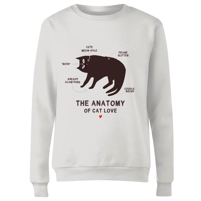 The Anatomy Of Cat Love Women's Sweatshirt - White - L - Weiß on Productcaster.