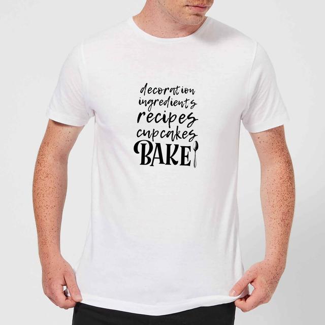 Baking Words T-Shirt - White - 5XL - Weiß on Productcaster.