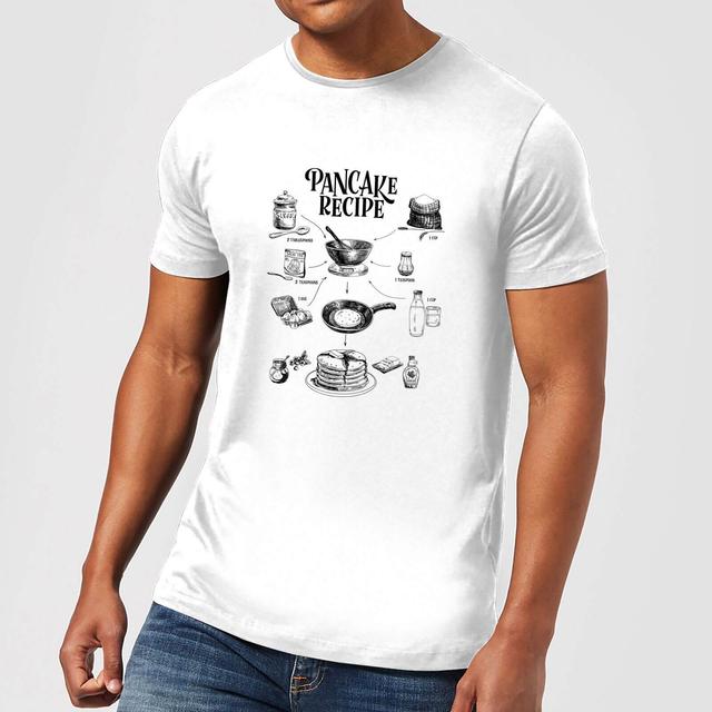 Pancake Recipe T-Shirt - White - XXL - Weiß on Productcaster.