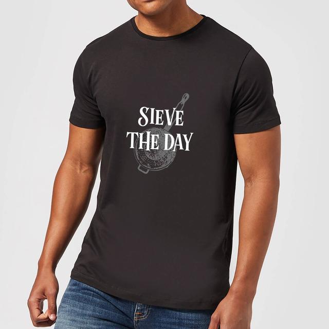 Sieve The Day T-Shirt - Black - XL - Black on Productcaster.