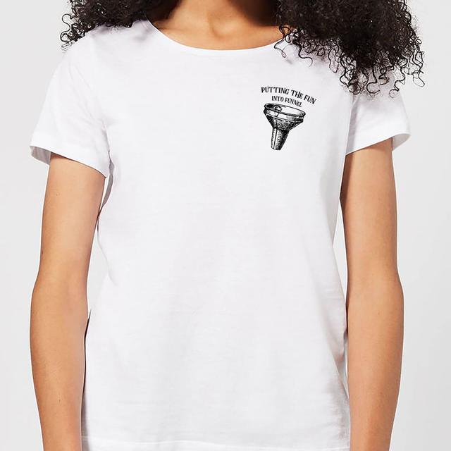 Putting Fun Into Funnel Women's T-Shirt - White - XL - White on Productcaster.