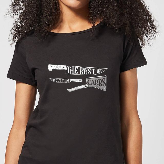 Camiseta para mujer The Best Way To Cut Them Carbs - Negro - 5XL - Negro on Productcaster.