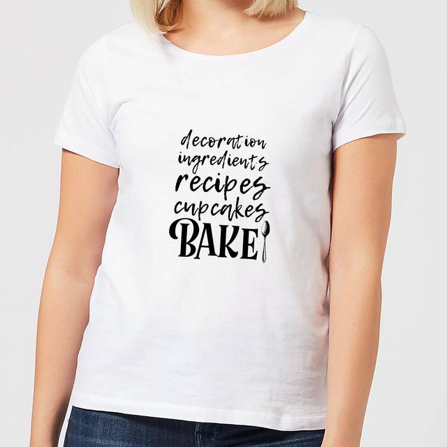 Baking Words Women's T-Shirt - White - M - Weiß on Productcaster.