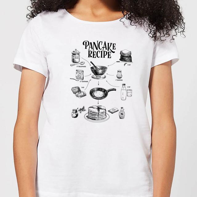 Pancake Recipe Women's T-Shirt - White - S - Weiß on Productcaster.