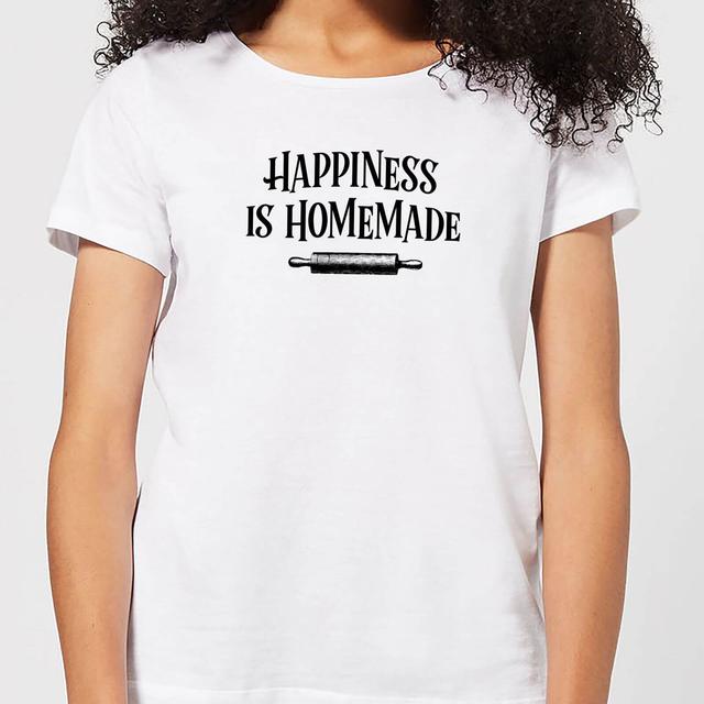 Happiness Is Homemade Women's T-Shirt - White - S - White on Productcaster.