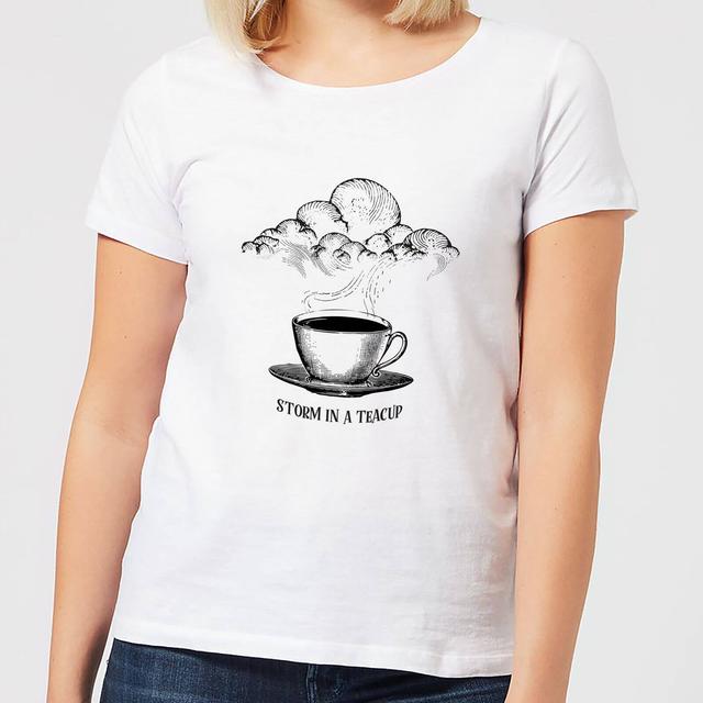 Storm In A Teacup Women's T-Shirt - White - L - Weiß on Productcaster.