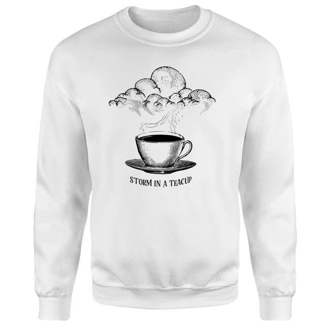 Storm In A Teacup Sweatshirt - White - M - Weiß on Productcaster.