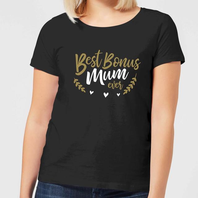 Best Bonus Mum Ever Women's T-Shirt - Black - XL - Schwarz on Productcaster.