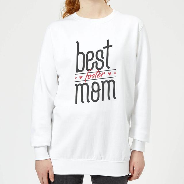 Best Foster Mom Women's Sweatshirt - White - S - Weiß on Productcaster.