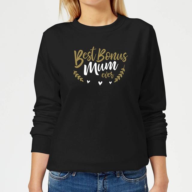 Best Bonus Mum Ever Women's Sweatshirt - Black - XL - Black on Productcaster.