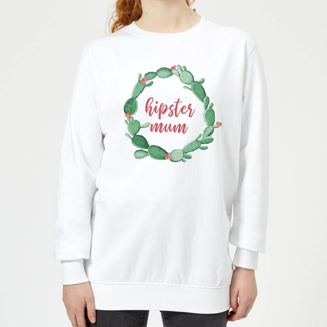 Hipster Mum Women's Sweatshirt - White - XXL - Weiß on Productcaster.