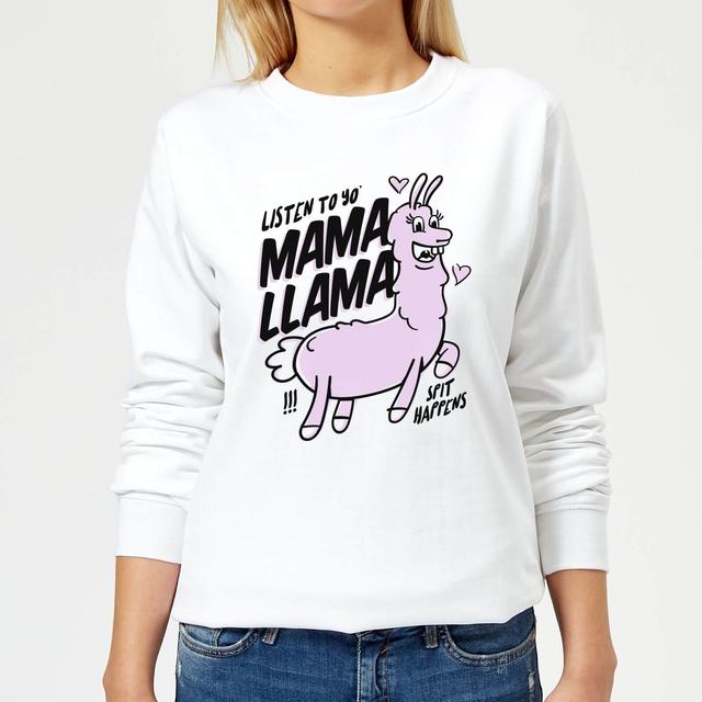 MamaLlama Women's Sweatshirt - White - XXL - Weiß on Productcaster.