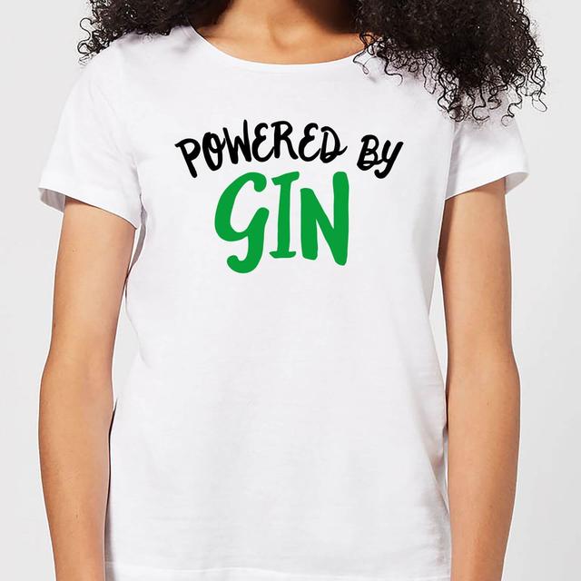 Powered By Gin Women's T-Shirt - White - M on Productcaster.