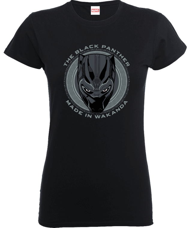 T-Shirt Black Panther Made in Wakanda - Nero - Donna - L - Nero on Productcaster.