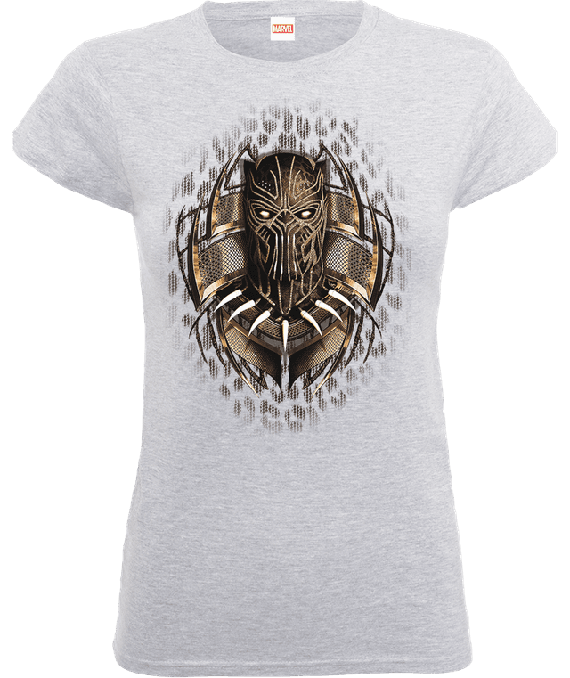 Black Panther Gold Erik Women's T-Shirt - Grey - XXL on Productcaster.