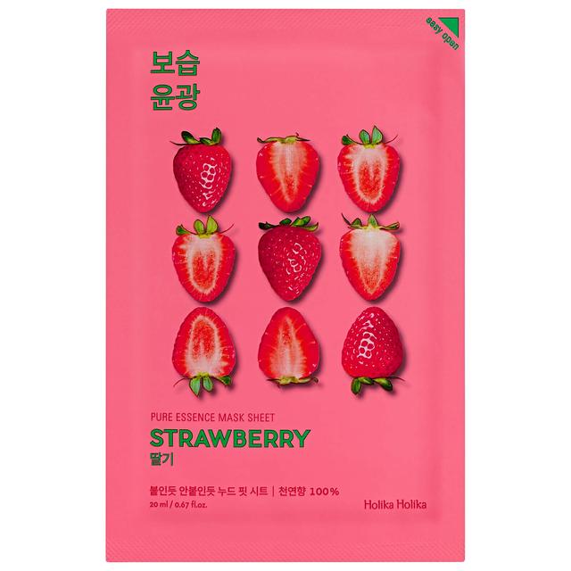 Holika Holika Pure Essence Mask Sheet 20ml (Various Options) - Strawberry on Productcaster.