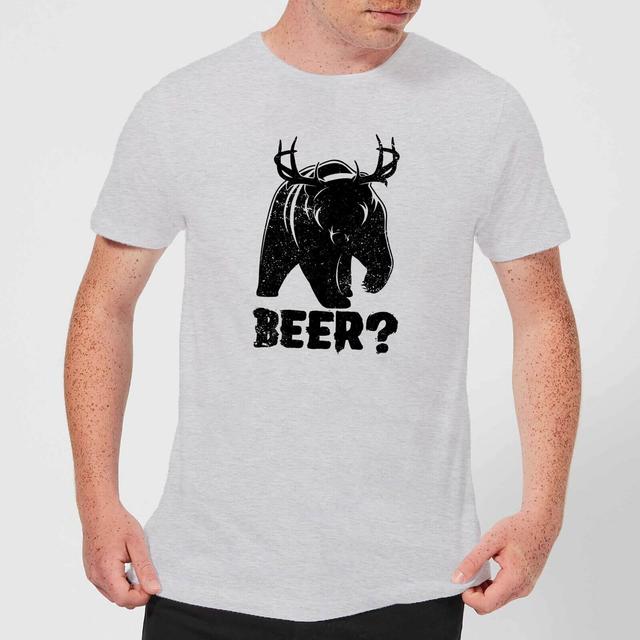 Beershield Beer Bear Deer T-Shirt - Grey - S on Productcaster.