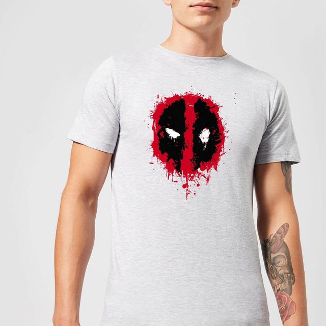 Marvel Deadpool Splat Face T-Shirt - Grau - XS on Productcaster.