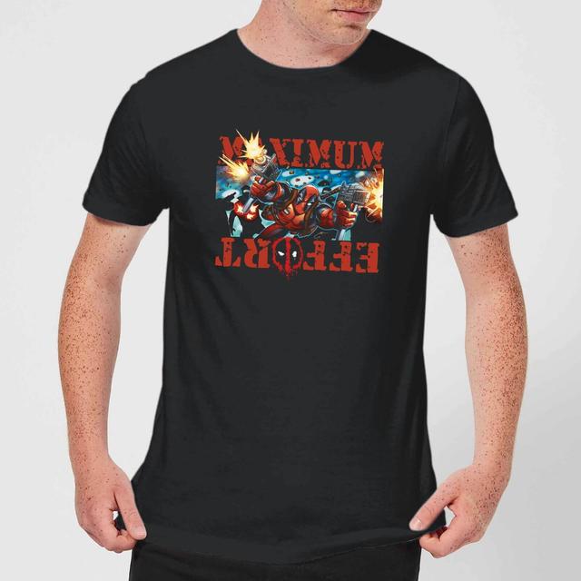 Marvel Deadpool Maximum Effort T-Shirt - Schwarz - S on Productcaster.