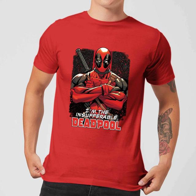 Marvel Deadpool Crossed Arms T-Shirt - Red - XL on Productcaster.