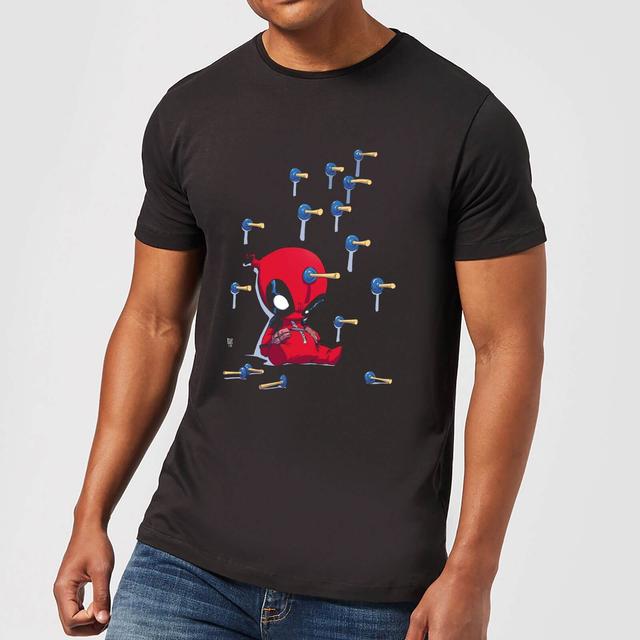 Marvel Deadpool Cartoon Knockout T-Shirt - Black - M on Productcaster.