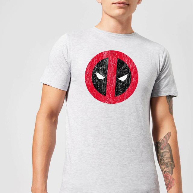 Marvel Deadpool Cracked Logo T-Shirt - Grau - XXL on Productcaster.